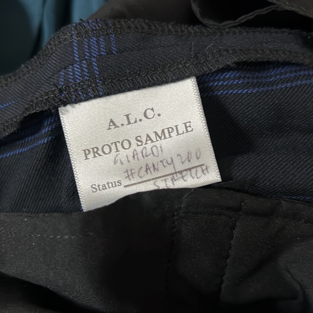 A.L.C. Windowpane Paperbag Pants - sample size - Picture 7 of 7
